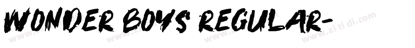 Wonder Boys Regular字体转换